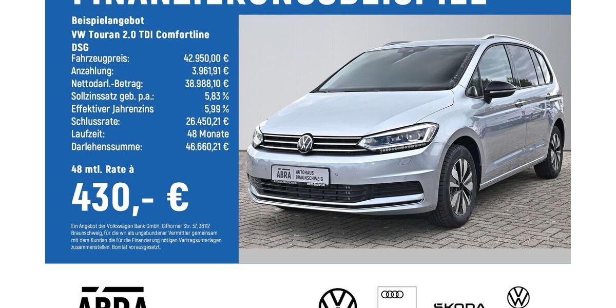 VW Touran 1.500 km 42.950 &euro; Braunschweig 38108