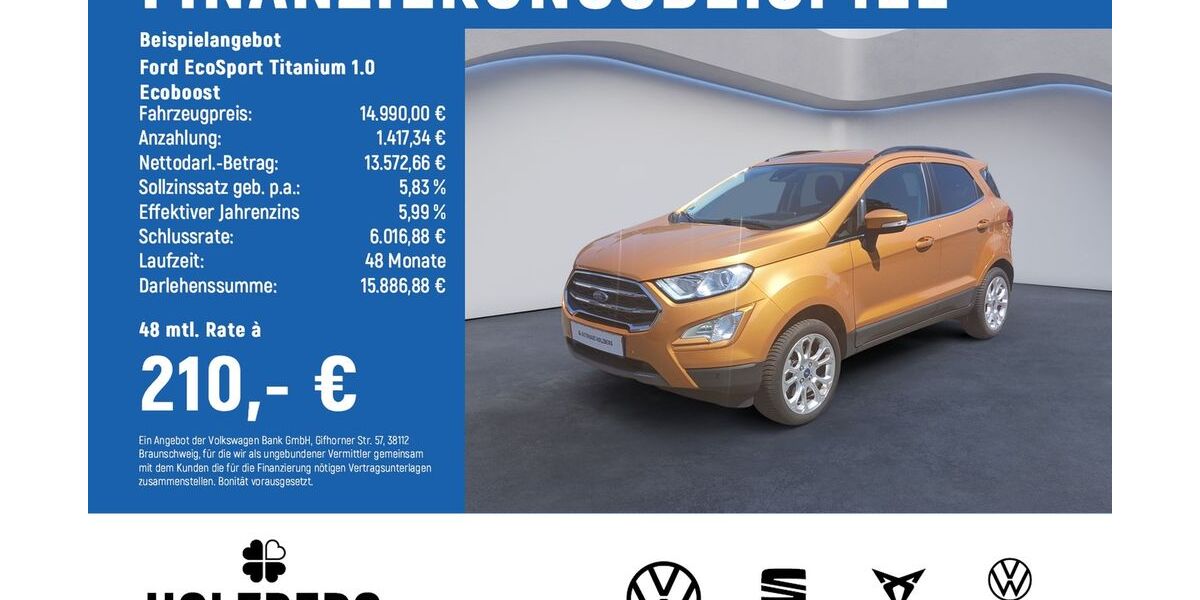 Ford EcoSport 26.900 km 14.940 &euro; Braunschweig 38114