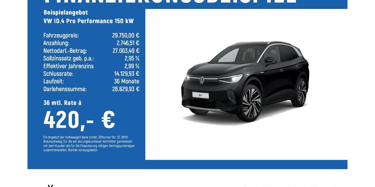 VW ID.4 60.960 km 29.750 &euro; Braunschweig 38124