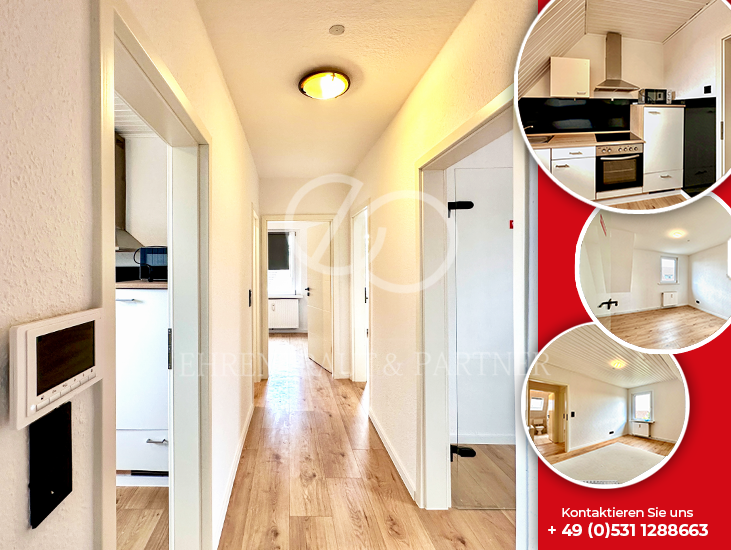 Etagenwohnung Wolfsburg Alt-Wolfsburg - 3 Zimmer, 60 m&sup2;, 660&euro; | Angebot:27129759