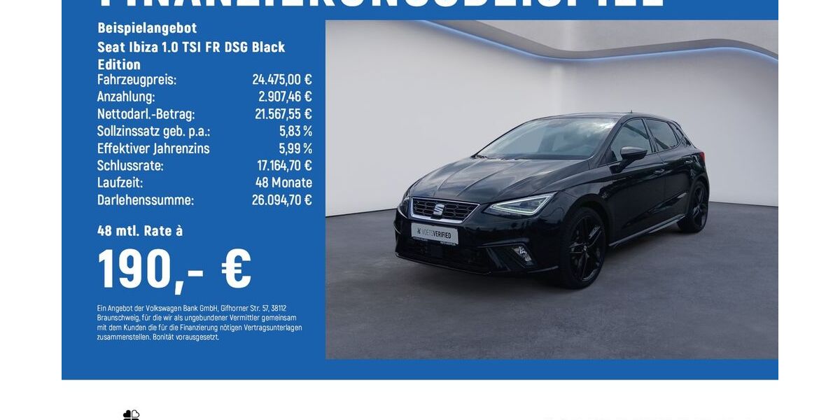 Seat Ibiza 8.980 km 22.940 &euro; Braunschweig 38114