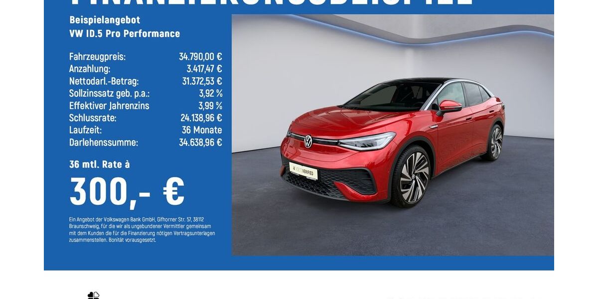 VW ID.5 16.990 km 33.940 &euro; Braunschweig 38114