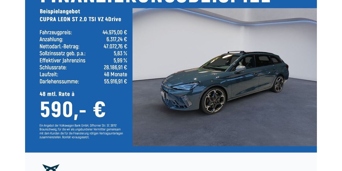 Cupra Leon 11.850 km 44.975 &euro; Braunschweig 38114